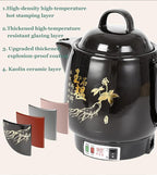 Electric Smart Herbal Pot, Automatic Chinese Medicine Decoction Pot, 3 Temp Modes (Boil/Simmer/Warm), Auto Shut-Off & Boil-Dry Protection, for TCM, Herbs, Tea