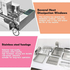 Kolice Commercial 2600pcs/hour Mini 6 Rows Donuts Machine, Doughnut Maker, Frying Donuts Maker, Mini Donut Maker, Street Food Snack Food Equipment