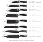 FULLHI Knife Set, 14pcs Japanese Knives Set, Multiple Colour Premium German Stainless Steel Chef Knife Set