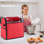 BAGSPRITE Full Open Stand Mixer Cover with Slider Base Compatible with KitchenAid 4.5/5 Qt Bowl-Lift Mixers – Dustproof Quilted Kitchen Aid Mixer Cover with Pockets for Accessories & Attachments