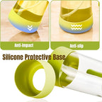 PARACITY 2 in 1 Oil Dipenser Bottle with Silicone Bottom (Green-2PCS)
