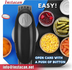 INSTACAN Higher Torque and One Touch Electric Jar Opener Easy Remove Almost Size Lid with Auto-Off, Powerful Bottle Opener for Arthritic Hands, Automatic Jar Opener for Weak Hands and Seniors (Black)