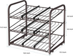 AIYAKA 3 Tier Stackable Can Rack Organizer,for food storage,kitchen cabinets or countertops,Storage for 36 cans,Bronze