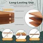 Bamboo Cutting Boards for Kitchen, 3-Piece Set with Juice Grooves, Side Handles & Non-Slip Mats – Durable Bamboo Chopping Board for Meat, Vegetables and Fruits Ideal Kitchen Gifts