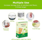 Bonsenkitchen 3 Rolls 11" x 16' + 3 Rolls 8" x 16' Vacuum Sealer Bags for Food with a Color Box, Easy to Store, Commercial Grade, BPA Free, Great for Food Storage or Sous Vide, VB22