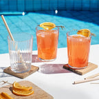Bormioli Rocco Exclusiva Gin Fizz Glasses, Set of 12-17 Oz. Ribbed Drink Tumblers Made of Star Crystal Glass with XLT Treatment - Durable Cocktail Glasses for Daily Use, Dishwasher Safe