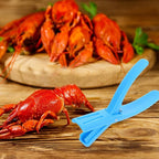 Yardwe Crawfish Sheller and Shrimp Deveiner Tool Blue Shell Removal Gadget for Quick Crawfish Peeling and Tail Shelling Kitchen Specialty Tool for Home Cooking