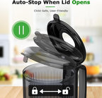OMMO Cold Press Juicer Machines: 5.1" Wide Feed Chute Slow Masticating Juicer for Whole Fruits & Vegetables, Easy to Clean, High Juice Yield, BPA Free, Grey