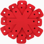 BYKITCHEN Pot Pan Protectors, Set of 12 and 4 Different Sizes, Larger & Thicker Red Pan Protector Pads, Pan Pot Separator Pads for Stacking and Protecting Your Cookware(10/12/14/16inch)