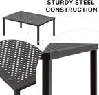 Simple Houseware Expandable Stackable Cabinet and Counter Shelf Organizer with Steel Surface, 9" D x 12.75" W x 5.9" H, Bronze