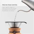 Bodum 27oz Melior Gooseneck Electric Water Kettle, Pour Over Coffee & Tea, Brushed Stainless Steel