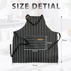 VALOME 2 Pack Kitchen Aprons, Apron for Cooking with 2 Pockets, Unisex Adjustable Neck Strap Chef Aprons for Men Women