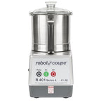Robot Coupe R401B Food Processor 1245-00127, 4.5 Qt Stainless Steel Bowl, Single-Speed Commercial Chopper Machine, S-Blade, 1.5 HP Motor, Grey, Kitchen Food Processor, 120V