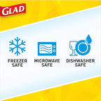 GladWare Family Size Food Storage Containers, XL | Large Square Food Storage, Containers Hold up to 104 Ounces of Food, Large Set 3 Count Food Containers | Tupperware, Plastic Food Container