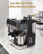 Top Mat for Ninja Luxe Espresso Coffee Machine ES601 & ES701 – Protects Top Surface – Food-Grade Silicone - Grinder Access Unblocked - Waterproof, Heat-Resistant - Accessories for Ninja Luxe Cafe