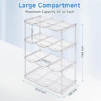 Stackable Water Bottle Organizer for Stanley 40 oz Tumbler, Water Bottle Holder for Cabinet, Pantry Kitchen Organizers and Storage for Stanley Cup Accessories, Tumbler Organizer and Wine Rack, 4Pack
