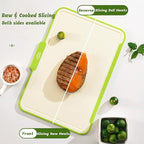 Cutting Boards for Kitchen, Plastic Cutting Board Set of 3,Colorful Chopping Boards With Storage Stand,Food Icon,Non-Slip, Meat Cutting Board For Kitchen,Dishwasher Safe （13.3"X 9.8" X 2.3" ）