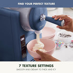 GreenPan Frost Ice Cream Maker & Slushie Machine, Soft Serve, Sorbet, Margaritas, Milkshakes, Frozen Yogurt, No Pre-Freezing, Ready in 15 Mins, 6 Modes, 7 Textures, Self-Cleaning, Family Size, Blue