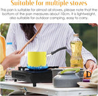 Mini Saucepan, 0.5QT Green Nonstick Butter Warmer with Handle 2 Pour Spouts Multi Milk Pot Stockpot Practical Small Melting Pot