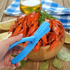 Yardwe Crawfish Sheller and Shrimp Deveiner Tool Blue Shell Removal Gadget for Quick Crawfish Peeling and Tail Shelling Kitchen Specialty Tool for Home Cooking