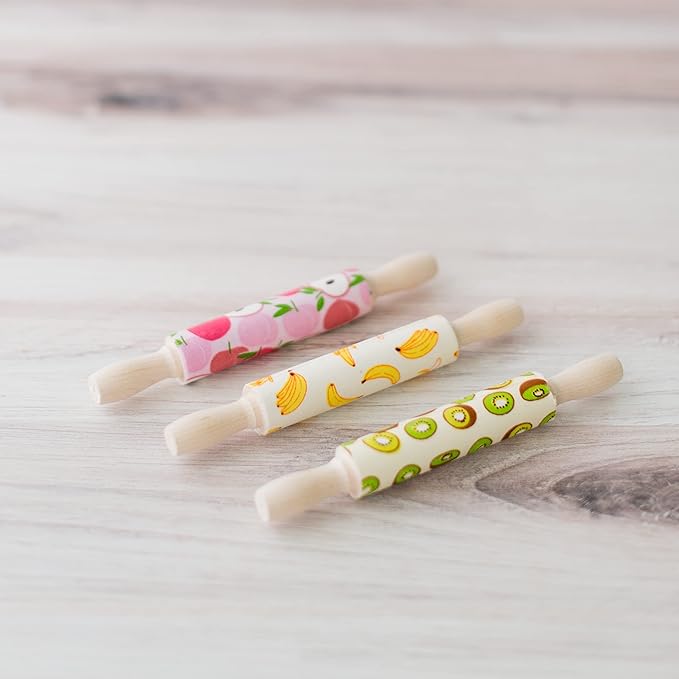 Wooden Mini Rolling Pin, 7 Inches Long, Pack of 50, Perfect for Fondant, Pasta, Baking in the Kitchen, Crafting, by Woodpeckers