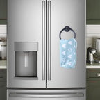 Magnetic Towel Holder for Refrigerator, Magnet Towel Ring Hand Towel Bar Hook Hanger for Fridge, Kitchen Dishwasher, Stove, Oven, Sink, Laundry Washer, Dryer, Black