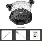SURETIVIAN Chicken Shredder Large Chicken Breast Shredder Tool Twist with Brush&Fork, Visible Meat Shredder Machine, Strong Anti-Slip Strip, Ergonomic Handle, BPA Free, Suitable for Pork Beef Chicken