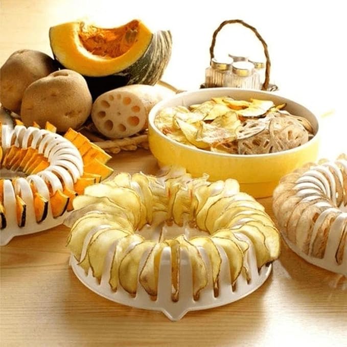 Potato Chip Tray Maker Set, Microwave Potato Chip Maker Tray Set, Homemade DIY Potato Chip Maker Tray Set, Gadgets Kitchen Cooking Accessories Tools (1)