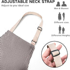 BeLuyi 2 Pack Adjustable Bib Apron with 2 Pockets Chef Cooking Kitchen Restaurant Aprons for Women Men