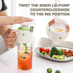 Vucchini Salad Dressing Shaker Mixer Bottle Homemade Salad Dressing Container - BPA Free Glass Juice Storage Ketchup