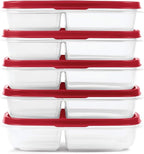 Rubbermaid EasyFindLids Meal Prep Containers 5.1 Cup Red