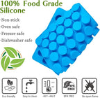 JOERSH Round Candy Molds Silicone Molds for Hard Candy, Gummy, Caramels, Chocolate, Ganache, Ice Cubes, 220 Cavity