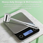 2-in-1 Real 316L Stainless Steel Meat Tenderizer Mallet Hammer,1.09lb Heavy Duty Meat Tenderizer Tool with 19 Sharp Spikes for more Flavor,Professional Meat Pounder,Dishwasher Safe & Long-Lasting