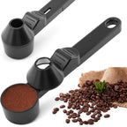 Coffee Scoop & Funnel for Reusable K Cups Refillable Coffee Pods Coffees Measuring Spoon Easy Slide Scoop with Funnel for Ground Coffees, Protein Powder, Tea(COLOR:black)