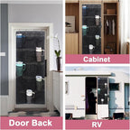 Cup Storage Organizer Compatible Stanley - 15 Large Bottle Pockets, Hanging Wall Mount for Various Sizes, Tumbler Storage Accessories