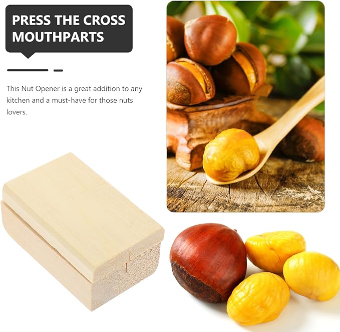 GARVALON Manual Chestnut Opener Nut Crackers Cross Cutter Tool for Home Use Convenient Nut Cracking Gadget Kitchen Specialty Tool