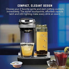 Bartesian Duet Cordless Cocktail Machine and Margarita Maker - Compact Home Bartender Mixologist Drink Mixer with 2 Glass Spirit Bottles - Automatic Machine Makes 500 Premium Cocktails Per Charge
