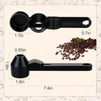 Palksky Coffee Scoop & Funnel with Fill Press1PCS (Black)