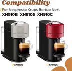 Water Tank Lid Cover Replacement for Nespresso Vertuo Next XN910B XN9105 XN910C Coffee Machine Replacement Parts for Krups Vertuo Next Espresso Machine Lids Covers Accessories