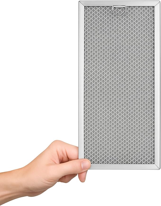 Nispira WB06X10596 Microwave Replacement Grease Filter 13.4" x 5.9" Compatible with GE Whirlpool Microwave Range Hood WB06X10596, 1 Pack