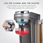 Bartesian Duet Cordless Cocktail Machine and Margarita Maker - Compact Home Bartender Mixologist Drink Mixer with 2 Glass Spirit Bottles - Automatic Machine Makes 500 Premium Cocktails Per Charge