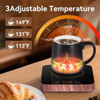 Coffee Mug Warmer for Desk with Auto Shutoff, Coffee Cup Warmer for Desk Auto Shut Off with 3 Temp. Settings & 1-12H Timer (Valentines Day Coffee Gifts)