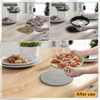 7" Trivets for Hot Dishes, 6 Pack Hot Pads for Kitchen Counter & Dining Table, Heat Resistant | Scratches | Stains Cotton Trivets for Hot Pots and Pans