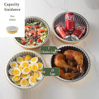 10" Deep Round Aluminum Foil Pans with Lids (5 Pack), Heavy Duty Grease-Resistant Foil Containers for Baking, Heating, Meal Prep & Food Storage, 2.7" Depth, 84oz