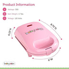 Babycakes Mini Cupcake Maker by Select Brands - Cupcake Iron for Birthdays, Parties & More - Features Non-Stick Coating - Cupcake Machine for Kitchen Appliances - 4 Mini Cupcakes