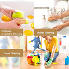 Vegetable Brush,Veggie Wash Brushes Potato Brush Cleaning Brush for Potato Carrot Cucumber and Fruits Vegetable Brush Scrubber for Food