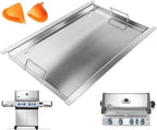 Full Size Griddle Insert for Napoleon Prestige PRO 500 & Built-in Prestige 500 Grills Accessories, BIP500RBNSS-3 P500RBPSS P500RSIBNK-3 P500 P500N Parts, 26.3"L x 17.7"W Stainless Steel Griddle Plate