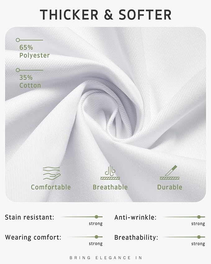 Syntus Apron for Men Women, Adjustable Cooking Kitchen Chef Aprons with 2 Pockets, Cotton/Polycotton/Polyester