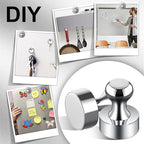 Tiergrade Metallic Magnets, Refrigerator Magnets, 24 Pack Magnetic Push Pins, Strong Fridge Magnets, Multi-use Whiteboard Magnets Perfect for Kitchen Office Classroom