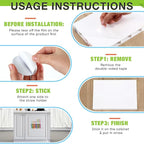 Qinyoung Acrylic Straw Holder for Cabinet Door with Double Sided Adhesive Tape Reusable Straw Organizer Tumbler Storage Kitchen Accessories Container for Counter Cupboard(Floral,Large,White)